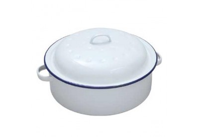 Falcon Enamel Round Roaster (20cm / 8" Ø - 8.5cm / 3.3" deep)